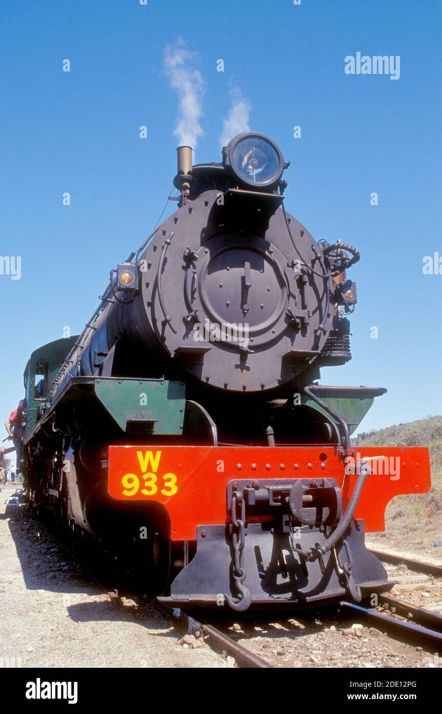 Lokomotive 933 der Pichi Richi Railway Ranging in Woolshed Flat, Flinders Ranges, South Australia Stockfoto