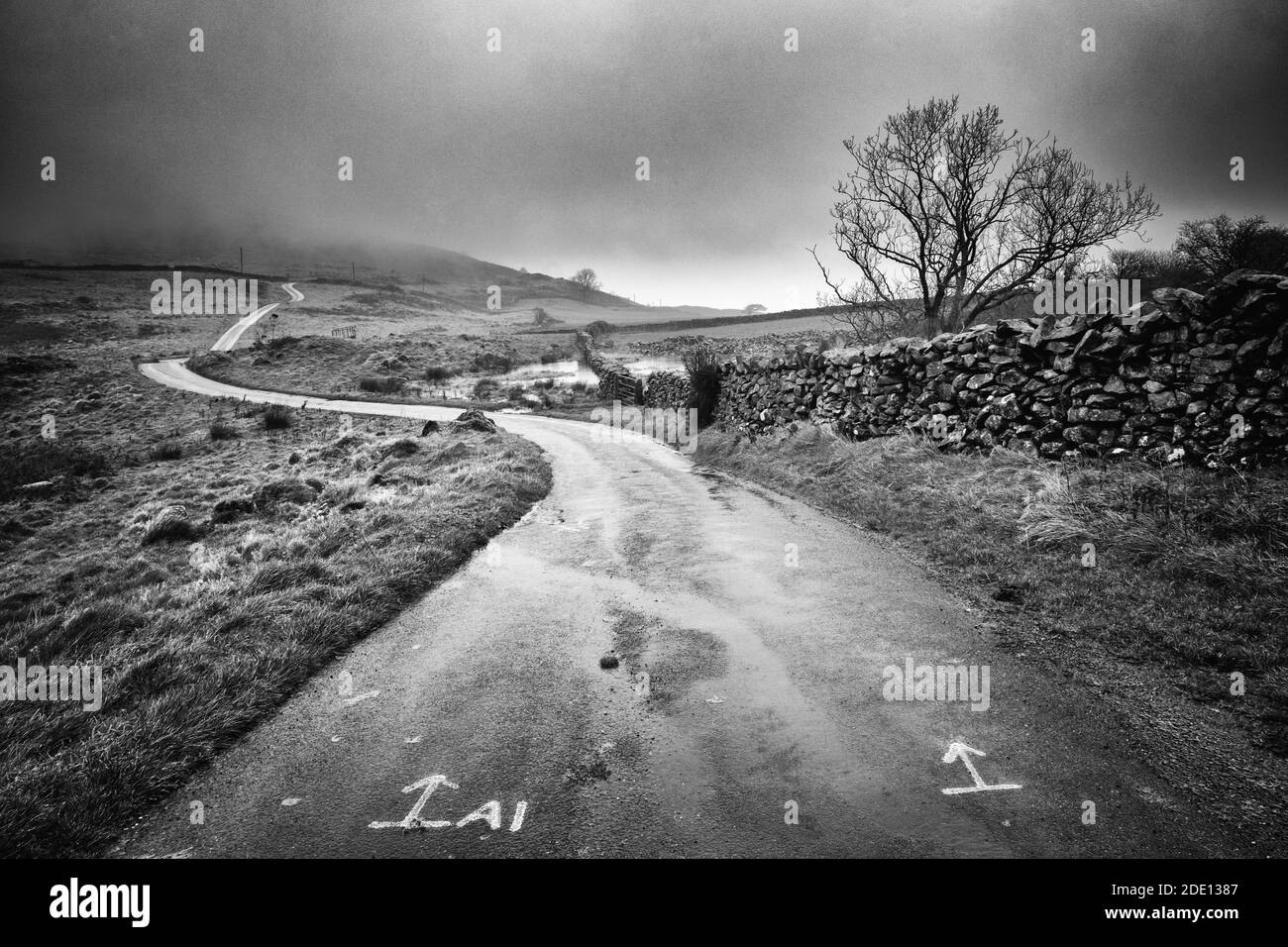 Ein weiterer nasser Tag in den South Lakes nach der gestrigen Ruhepause. Trotzdem war es ein guter Tag insgesamt. Stockfoto