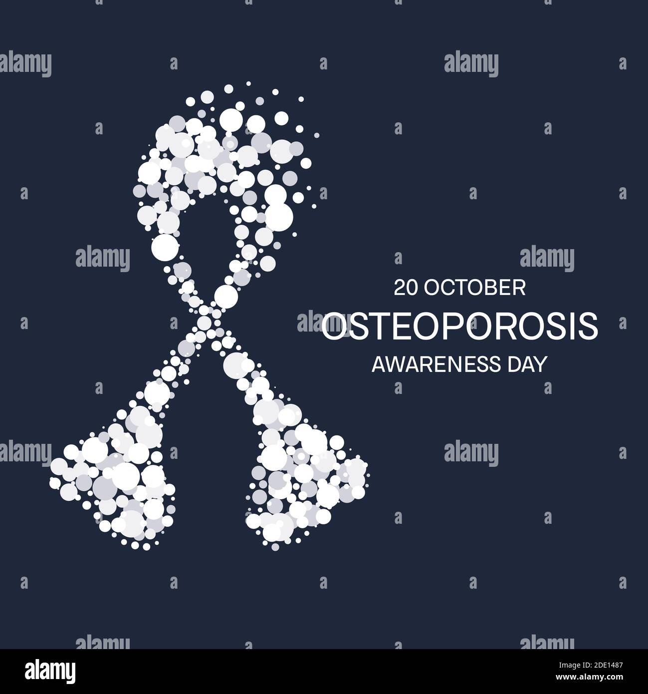 Osteoporose-Bewusstsein, konzeptionelle Illustration Stockfoto