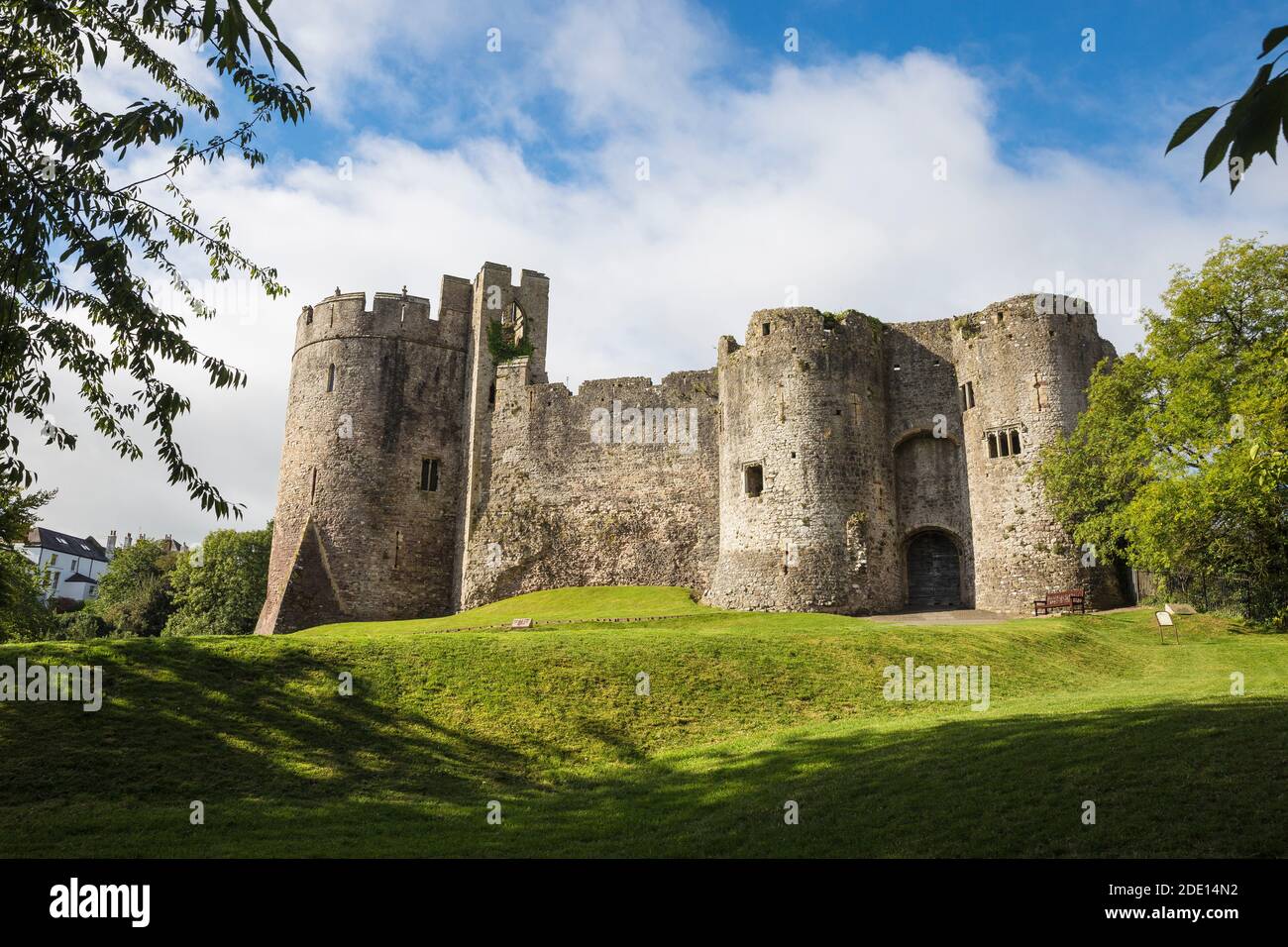 Chepstow Castle, Chepstow, Monmouthshire, Wales, Vereinigtes Königreich, Europa Stockfoto