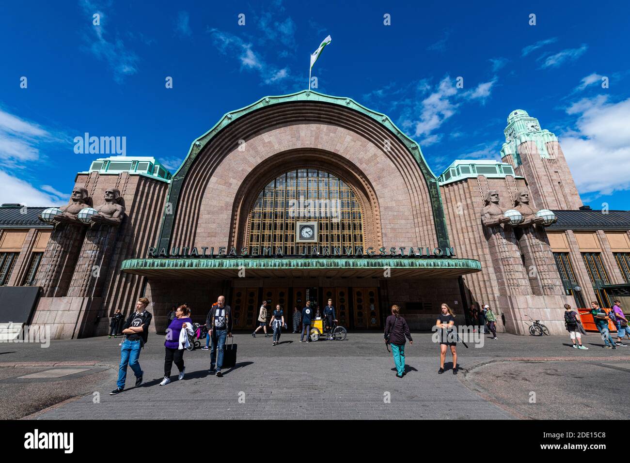 Bahnhof, Helsinki, Finnland, Europa Stockfoto