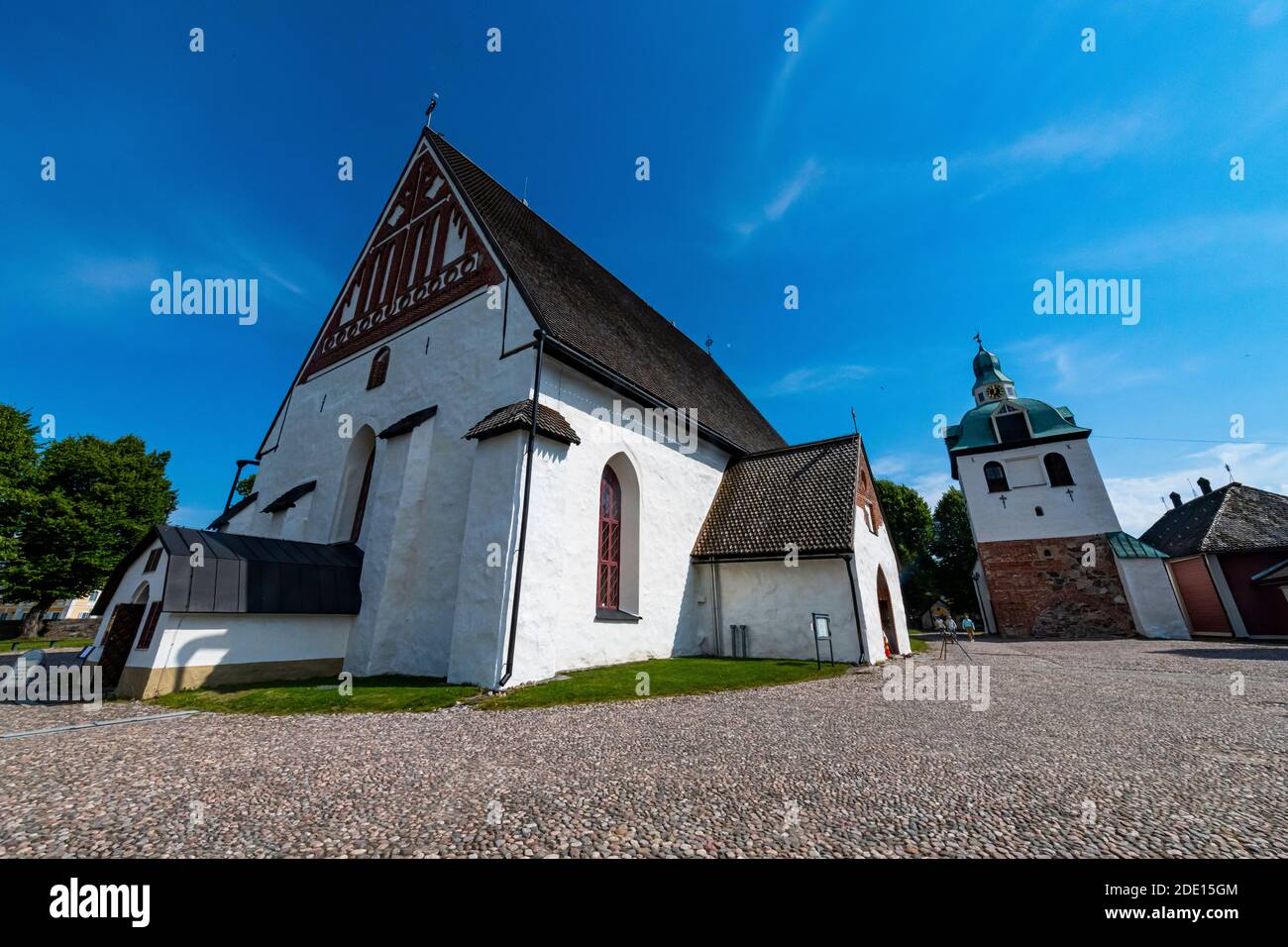 Kathedrale von Porvoo in der Holzstadt Poorvo, Finnland, Europa Stockfoto