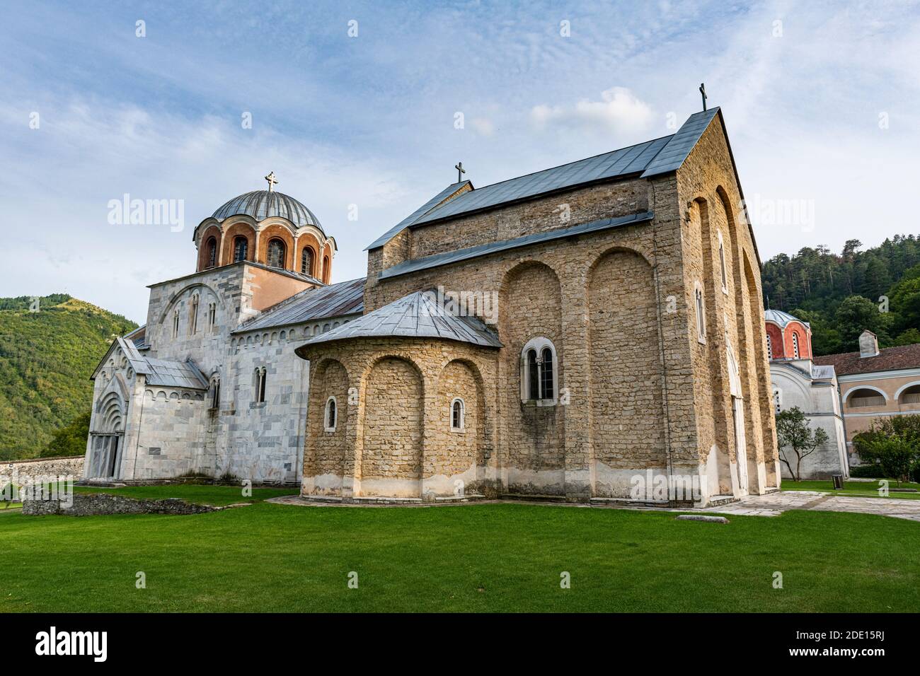 Studenica Kloster, UNESCO Weltkulturerbe, Novi Pazar, Serbien, Europa Stockfoto