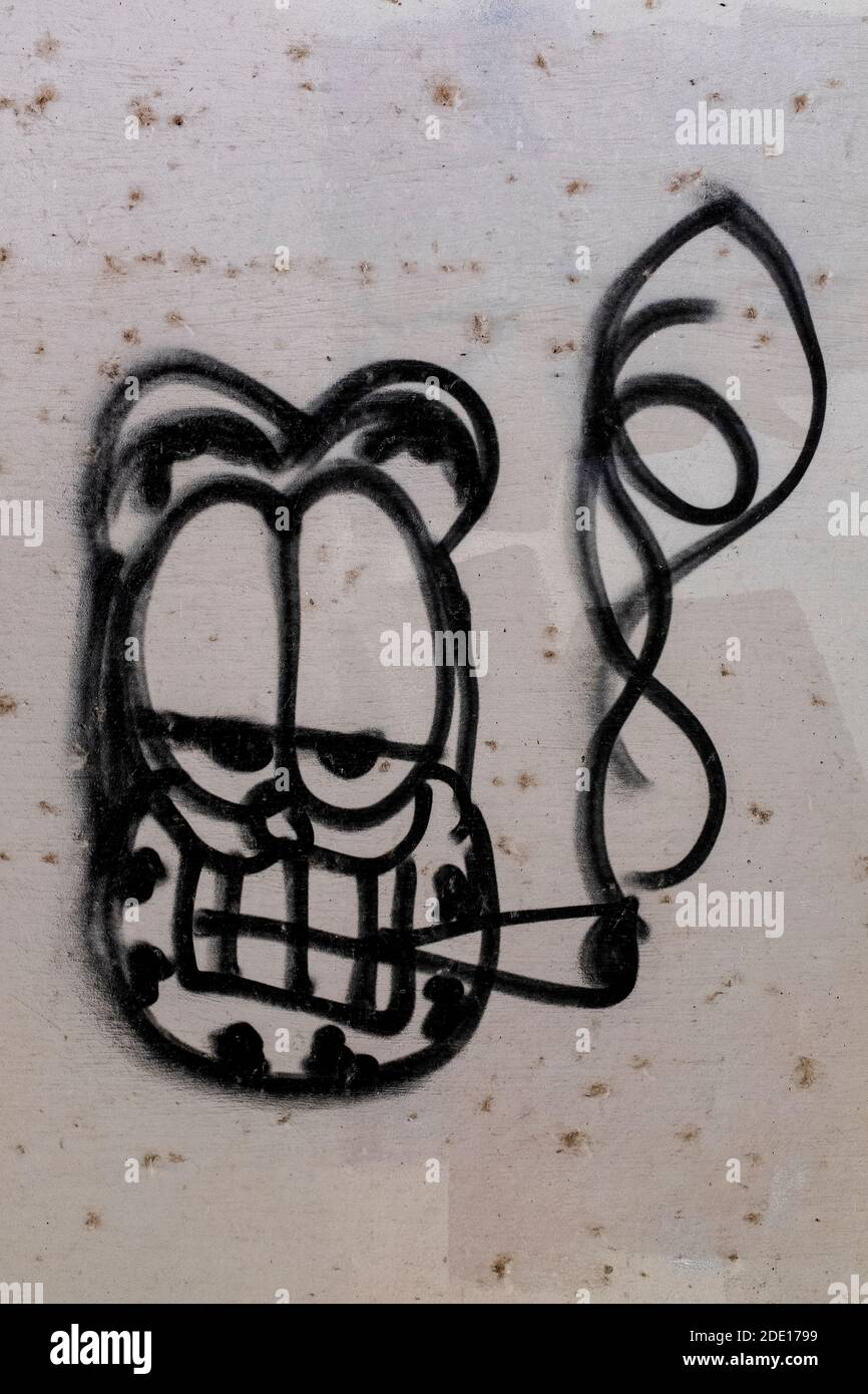 Graffiti unter Rio Bravo Blvd., Albuquerque, New Mexico Stockfoto