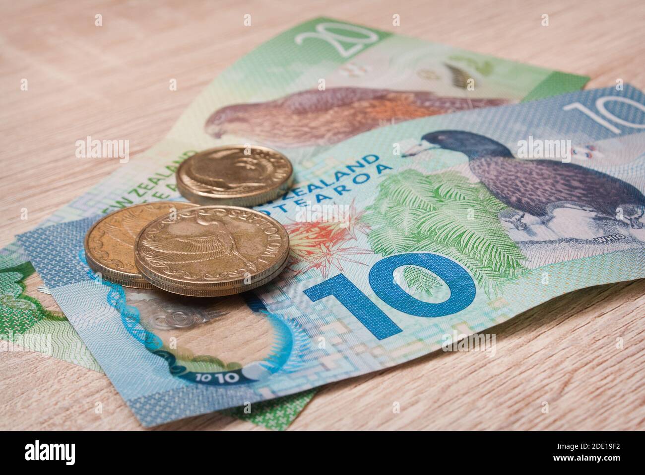 Neuseeländische Bargeldwährung Stockfoto