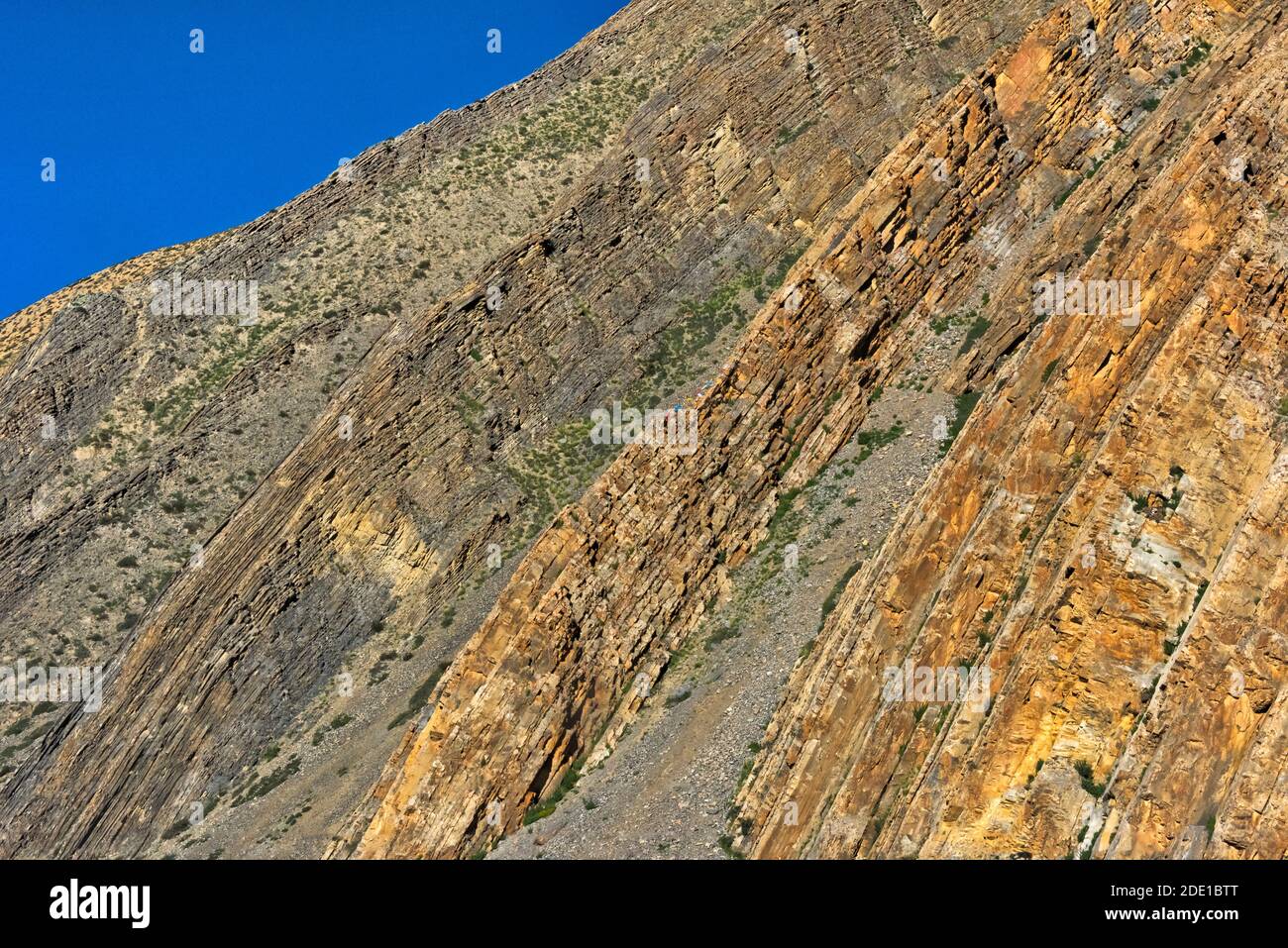 Gesteinsstruktur im Himalaya, Präfektur Shigatse, Tibet, China Stockfoto