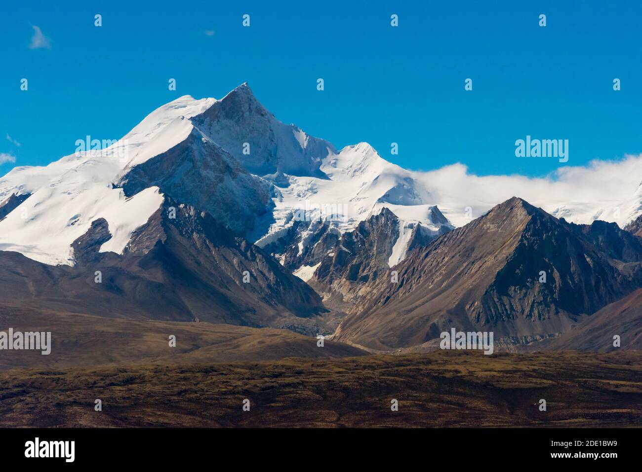 Shishapangma (Gosainthan, 8013m) im Himalaya, Präfektur Shigatse, Tibet, China Stockfoto