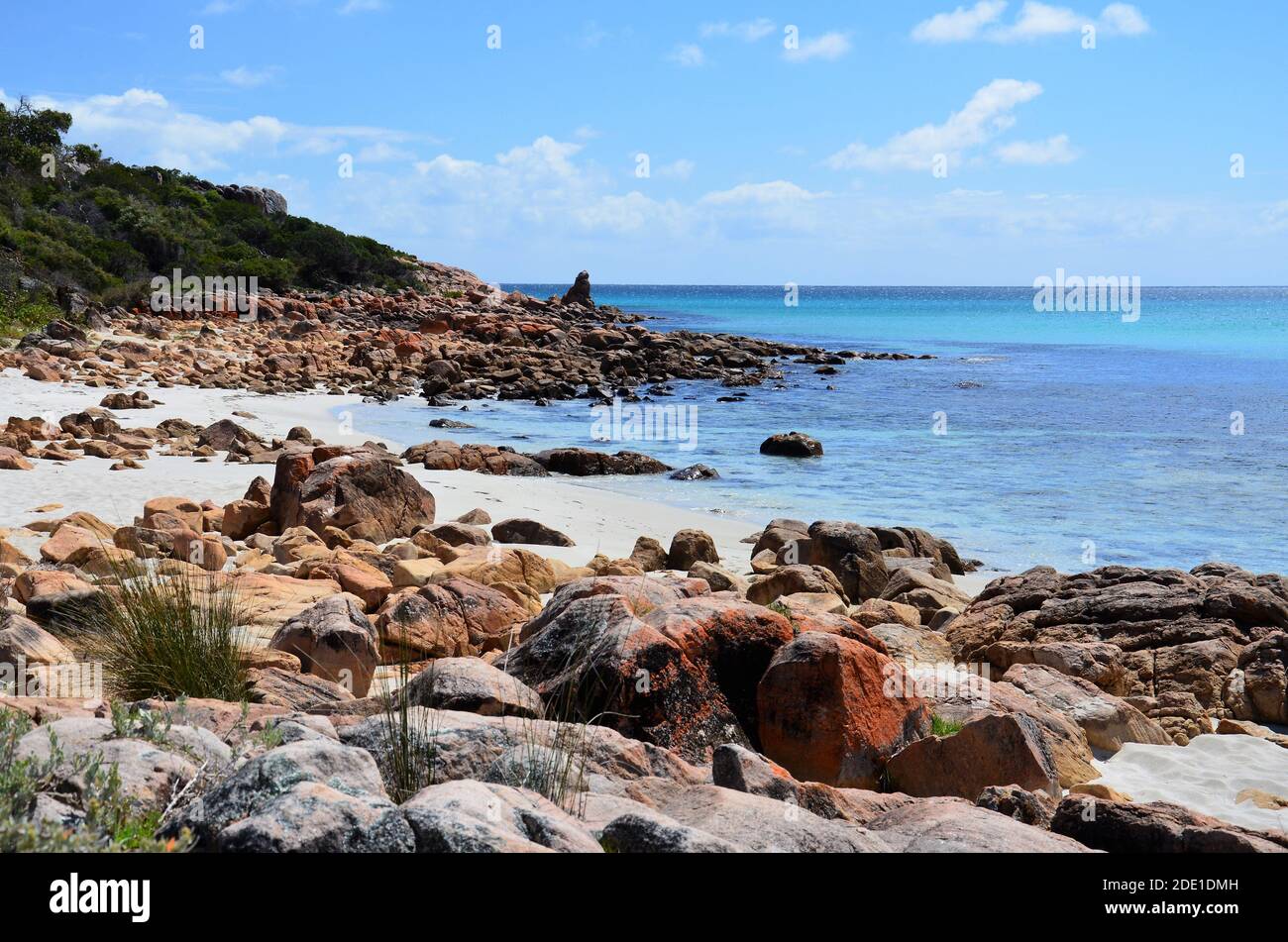 Die felsige Küste von Cape Naturaliste in der Nähe von Dunsborough Western Australia Stockfoto