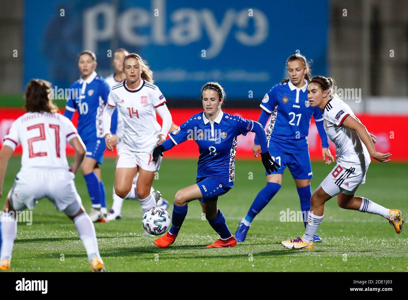 Anastasia Sivolobova von Moldawien während der UEFA Women&#039;s Euro 2022, Qualifying Group D Fußballspiel zwischen Spanien und Mol / LM Stockfoto