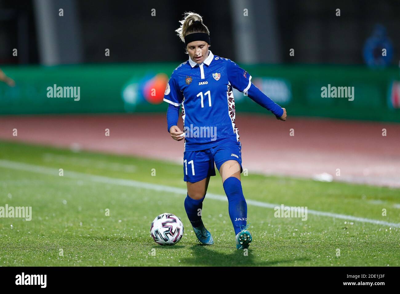Claudia Chiper von Moldawien während der UEFA Women&#039;s Euro 2022, Qualifying Group D Fußballspiel zwischen Spanien und Moldawien o / LM Stockfoto