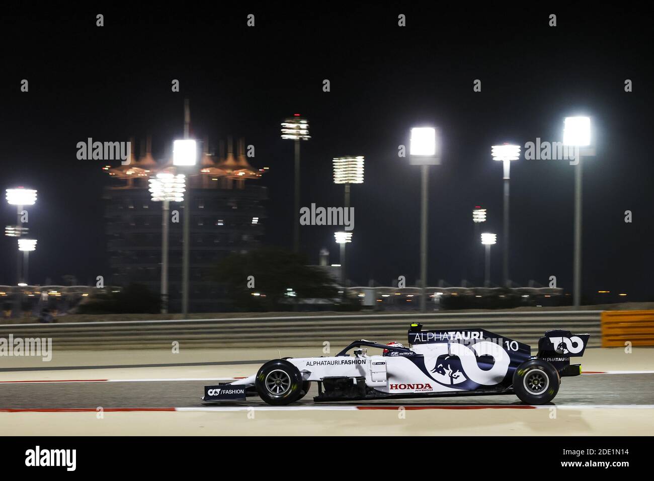 10 GASLY Pierre (Fra), Scuderia AlphaTauri Honda AT01, Aktion während des Formel 1 Gulf Air Bahrain Grand Prix 2020, vom November 27 bis / LM Stockfoto