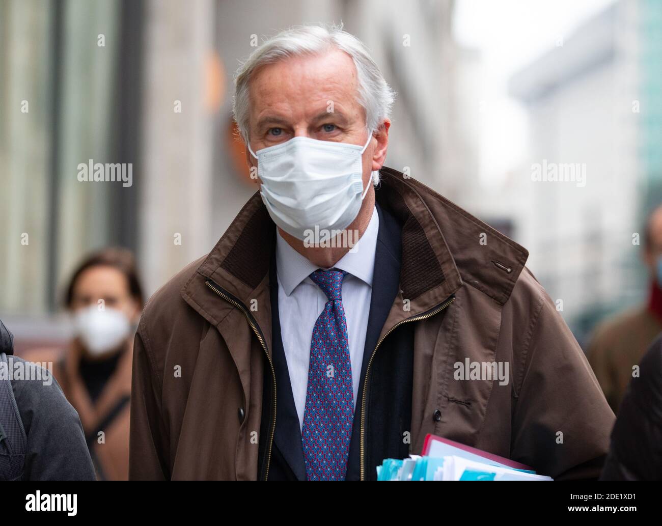 London, Großbritannien. November 2020. EU-Chefunterhändler Michel Barnier in London für EU-Gespräche mit Sir David Frost. Kredit: Mark Thomas/Alamy Live Nachrichten Stockfoto