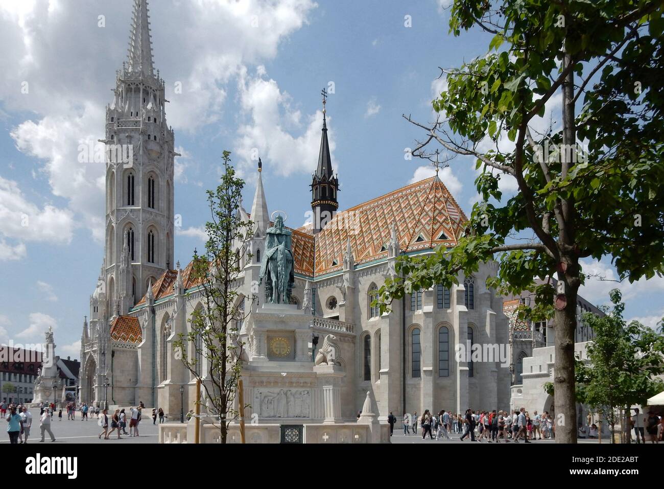 Matthiaskirche auf dem Dreifaltigkeitsplatz, Budapest, Ungarn Stockfoto