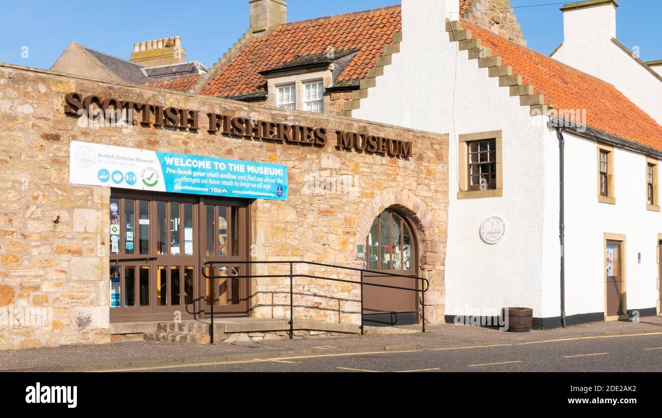 Anstruther Fife Scottish Fisheries Museum Anstruther ein schottischer Küstenhafen Anstruther Fife Anstruther Scotland East Neuk of Fife UK GB Europe Stockfoto