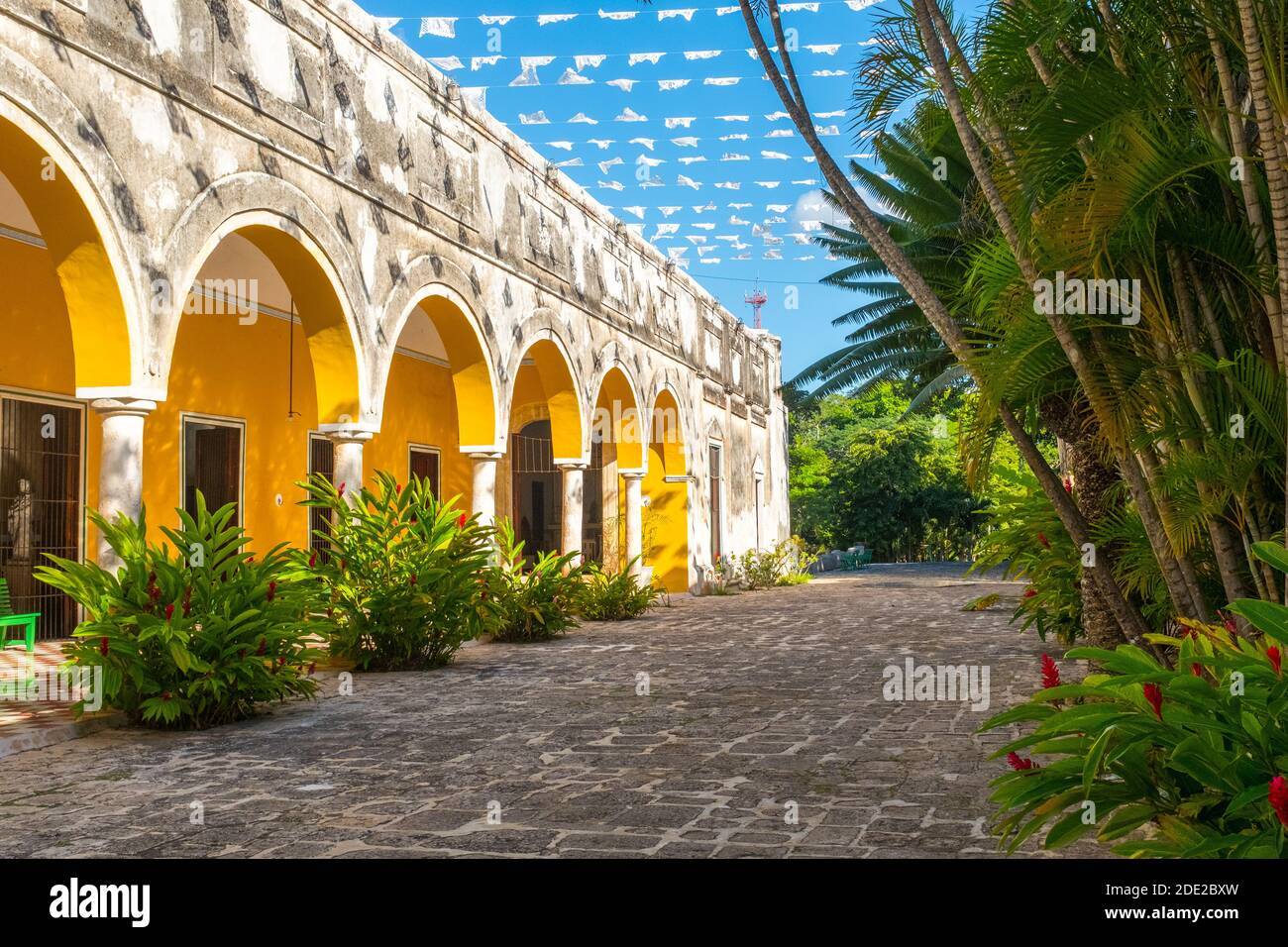 Hacienda Yaxcopoil, eine alte Plantage, Fabrik und Residenz, die in ein Museum umgewandelt wurde, Yucatan, Mexiko Stockfoto