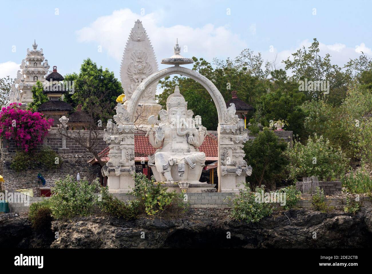 Ganesha Statue auf Menjangan Insel Stockfoto