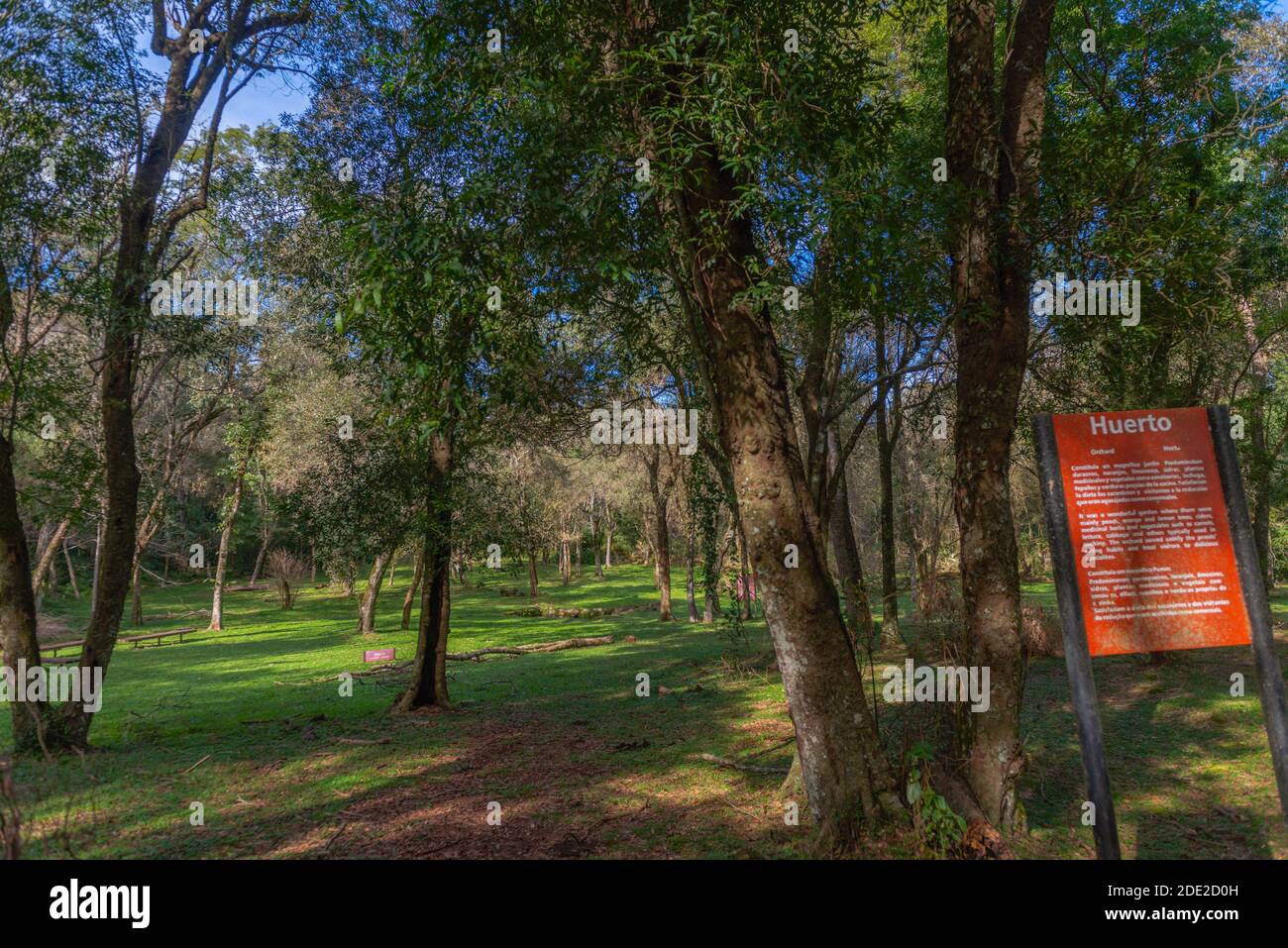 Irrgation systen in der Antike, Ruinen der Jesuiten-Mission Santa Ana, UNESCO-Weltkulturerbe, Provincia Misiones, Argentinien, Lateinamerika Stockfoto