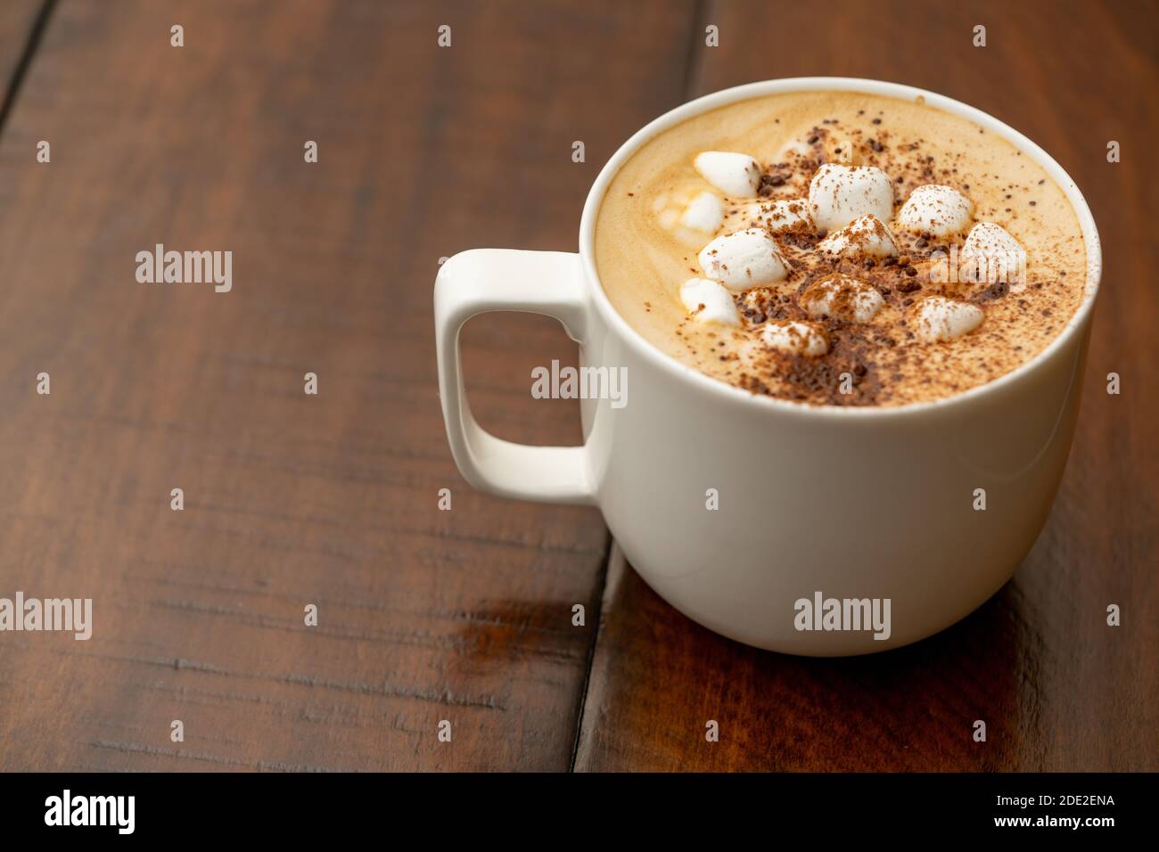 Tasse heiße Schokolade Winter Urlaub Getränk Stockfoto