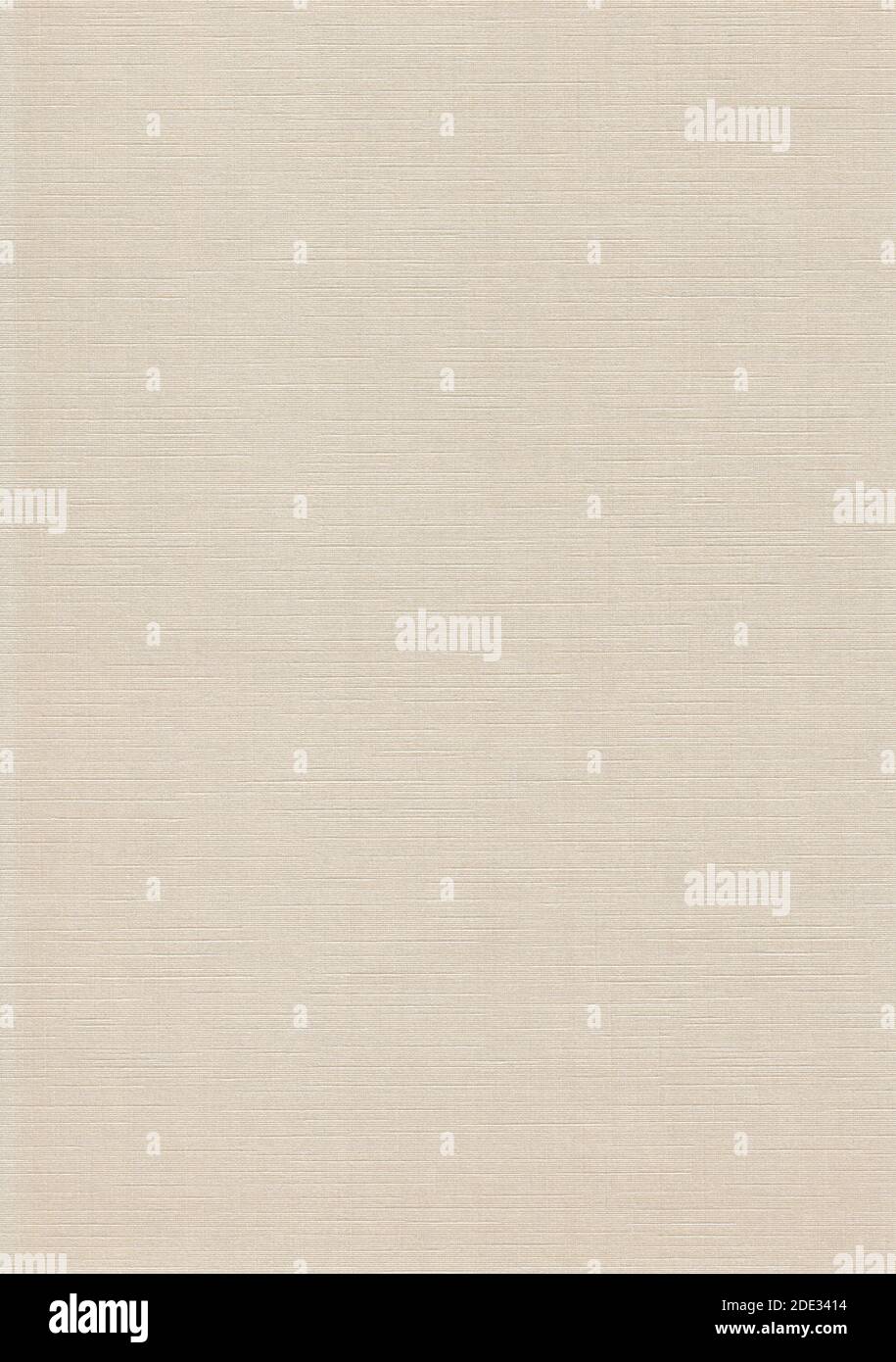 Natürliches Leinenpapier beige gefärbt. Stockfoto