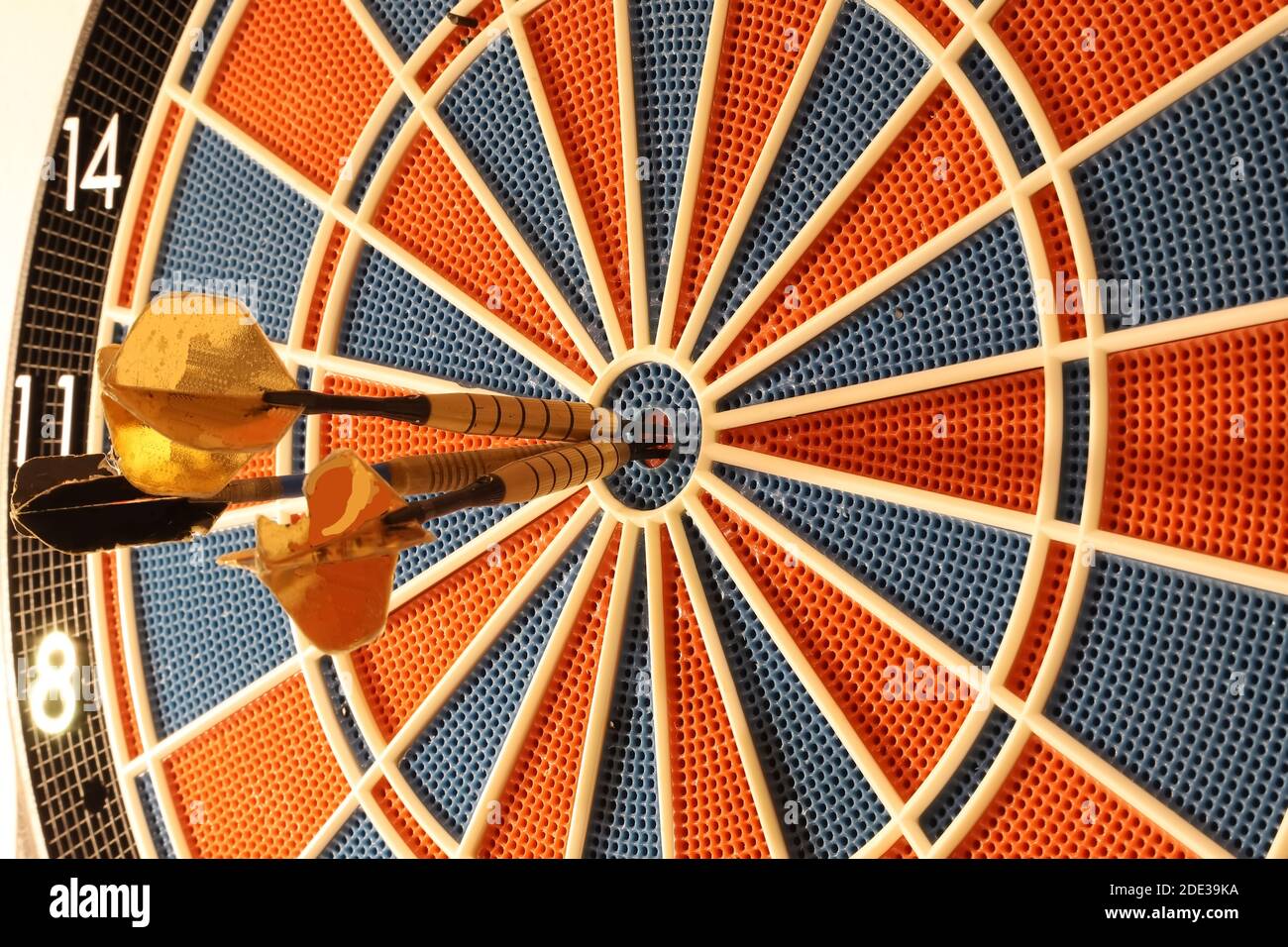 Dart auf Ziel Stockfoto
