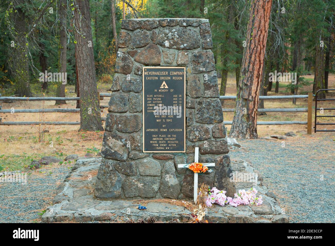 Mitchell Monument, Mitchell Monument, Historische Stätte, Fremont National Forest, Oregon Stockfoto
