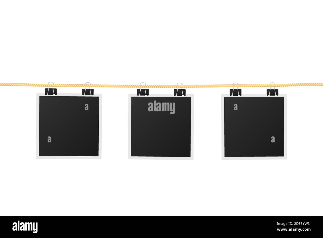 Bilderrahmen mockup Design. Realistische Fotographie mit Leerzeichen für Ihr Image. Vector Illustration. Stock Vektor