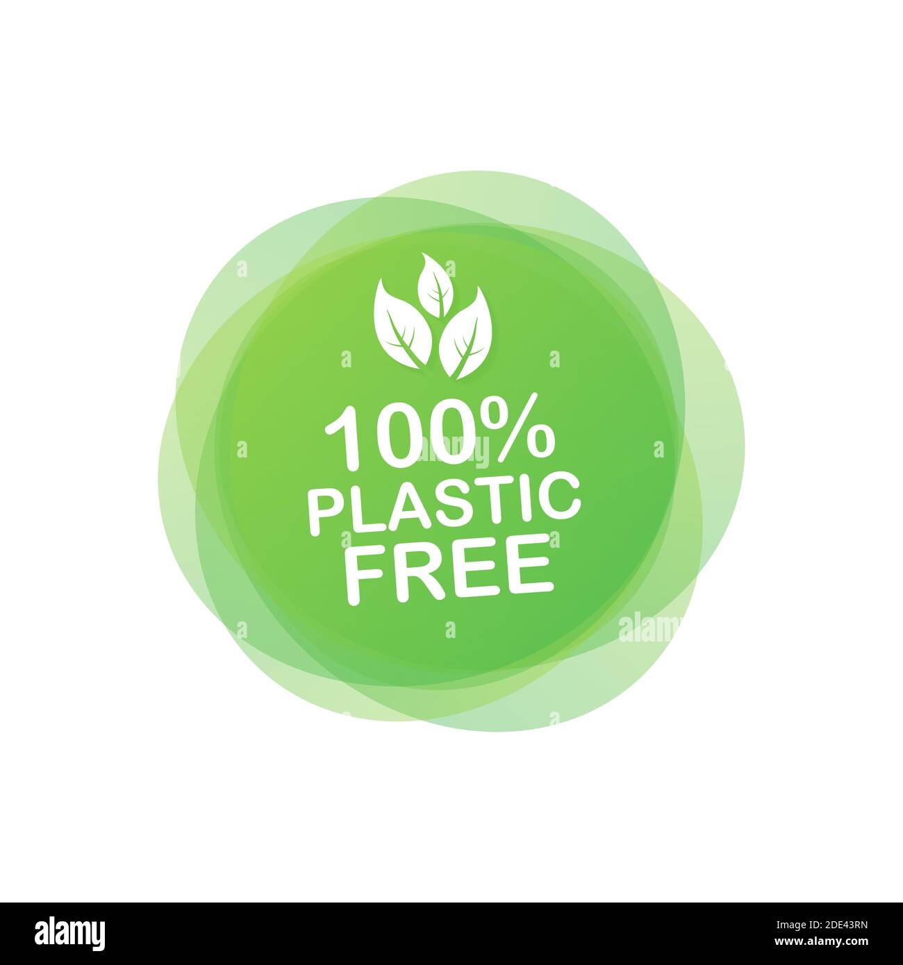 Kunststoff freie grüne Symbol Abzeichen. Bpa-freien Kunststoff chemische markieren. Vector lieferbar Abbildung. Stock Vektor