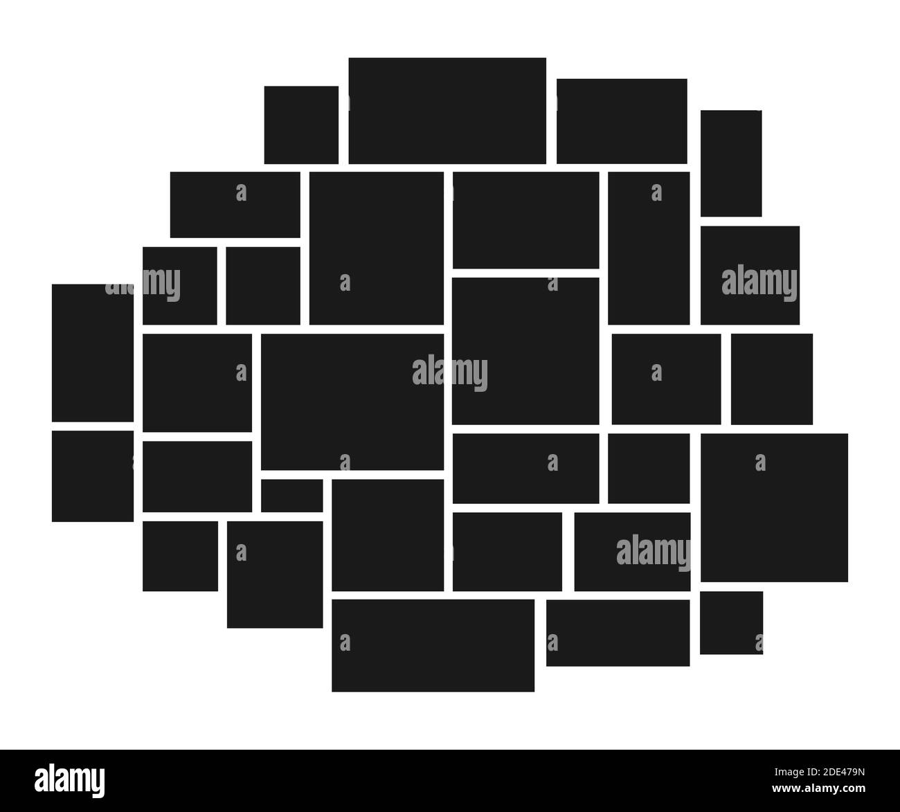 Sammlung von Vektor leeren Bilderrahmen. Bilderrahmen für Ihr Bild. Vektorgrafik. Stock Vektor