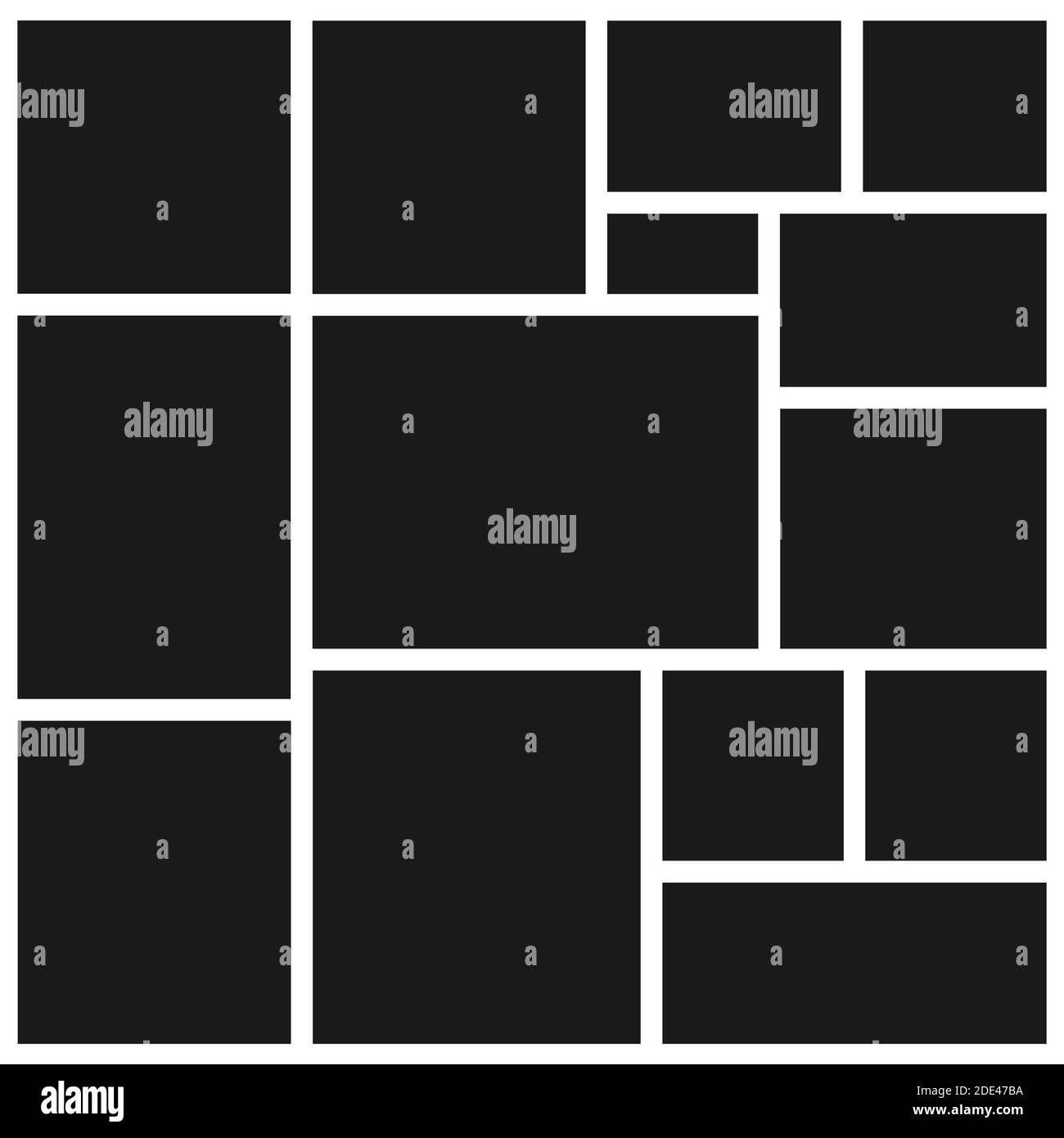 Sammlung von Vektor leeren Bilderrahmen. Bilderrahmen für Ihr Bild. Vektorgrafik. Stock Vektor