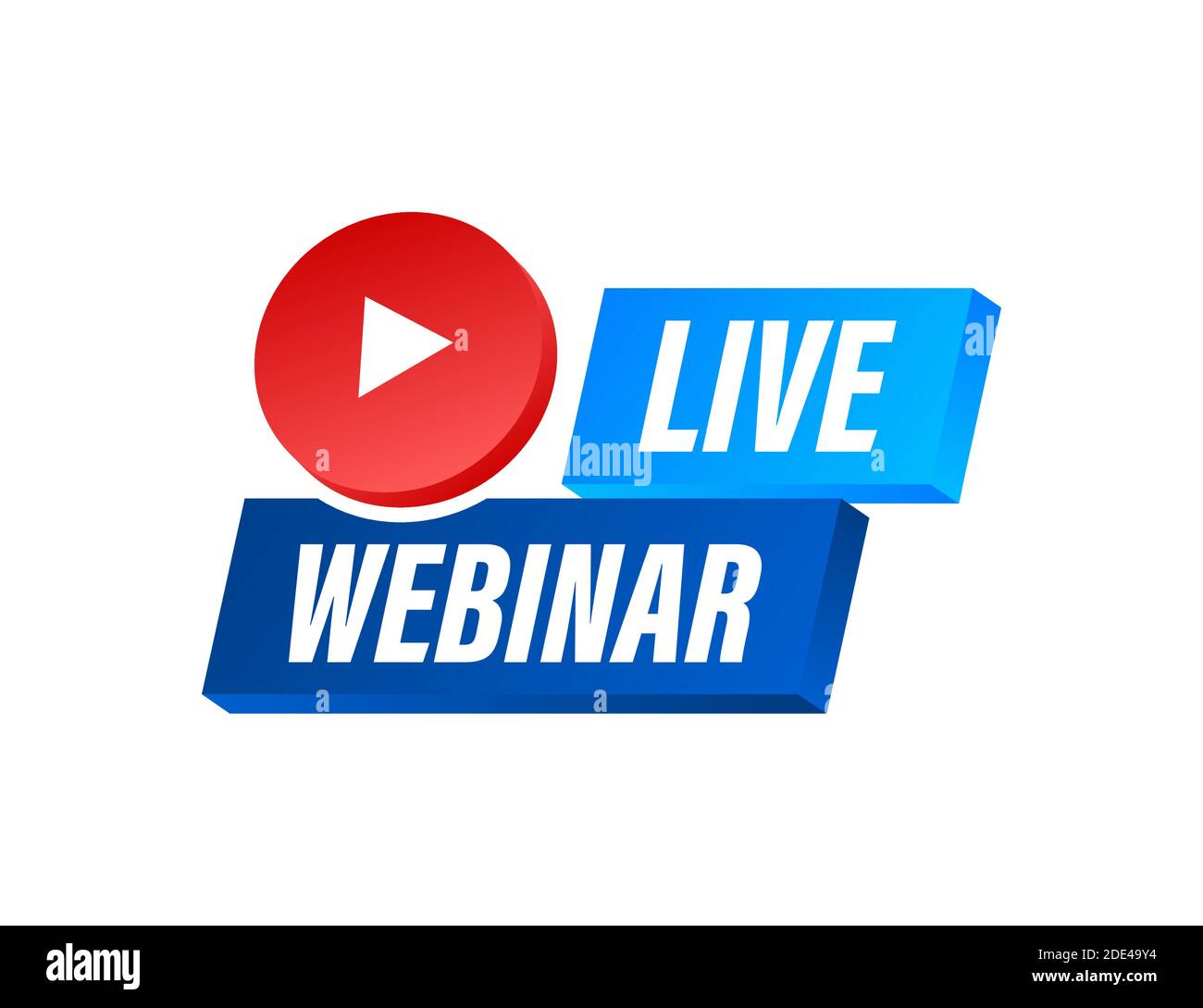 Live Webinar, Symbol. Vector lieferbar Abbildung: Stock Vektor