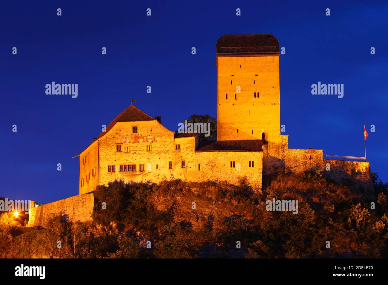 Schloss Sargans, St. Gallen, Schweiz Stockfoto