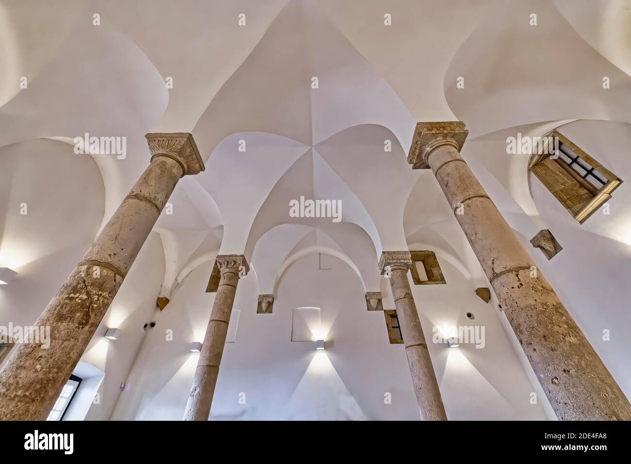 Mittelalterliche Synagoge Tomar, Stadtteil Santarem, Portugal Stockfoto