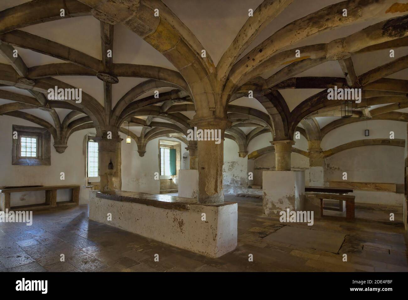Küche, Schloss und Kloster des Ordens Christi, Tomar, Santarem Bezirk, Portugal Stockfoto