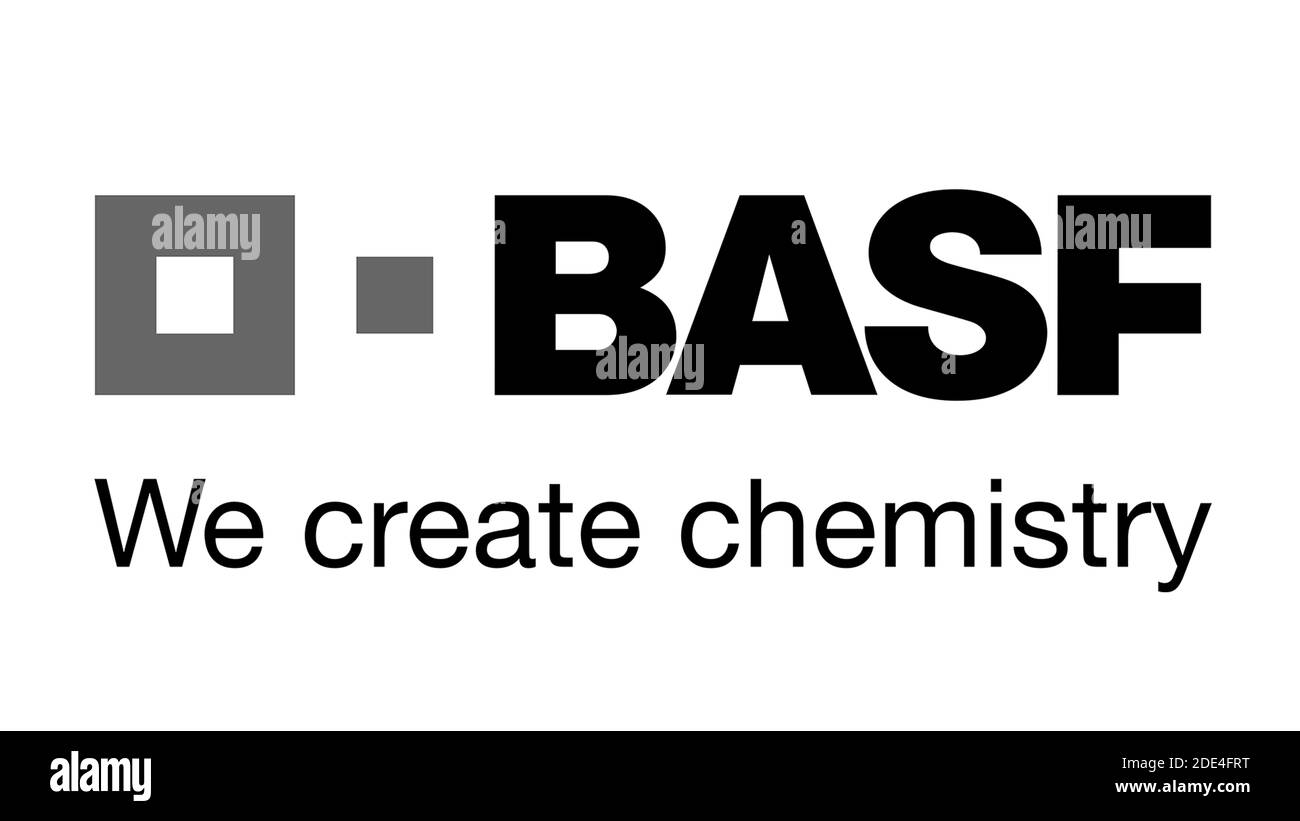 Logo, BASF, Chemieunternehmen Stockfoto