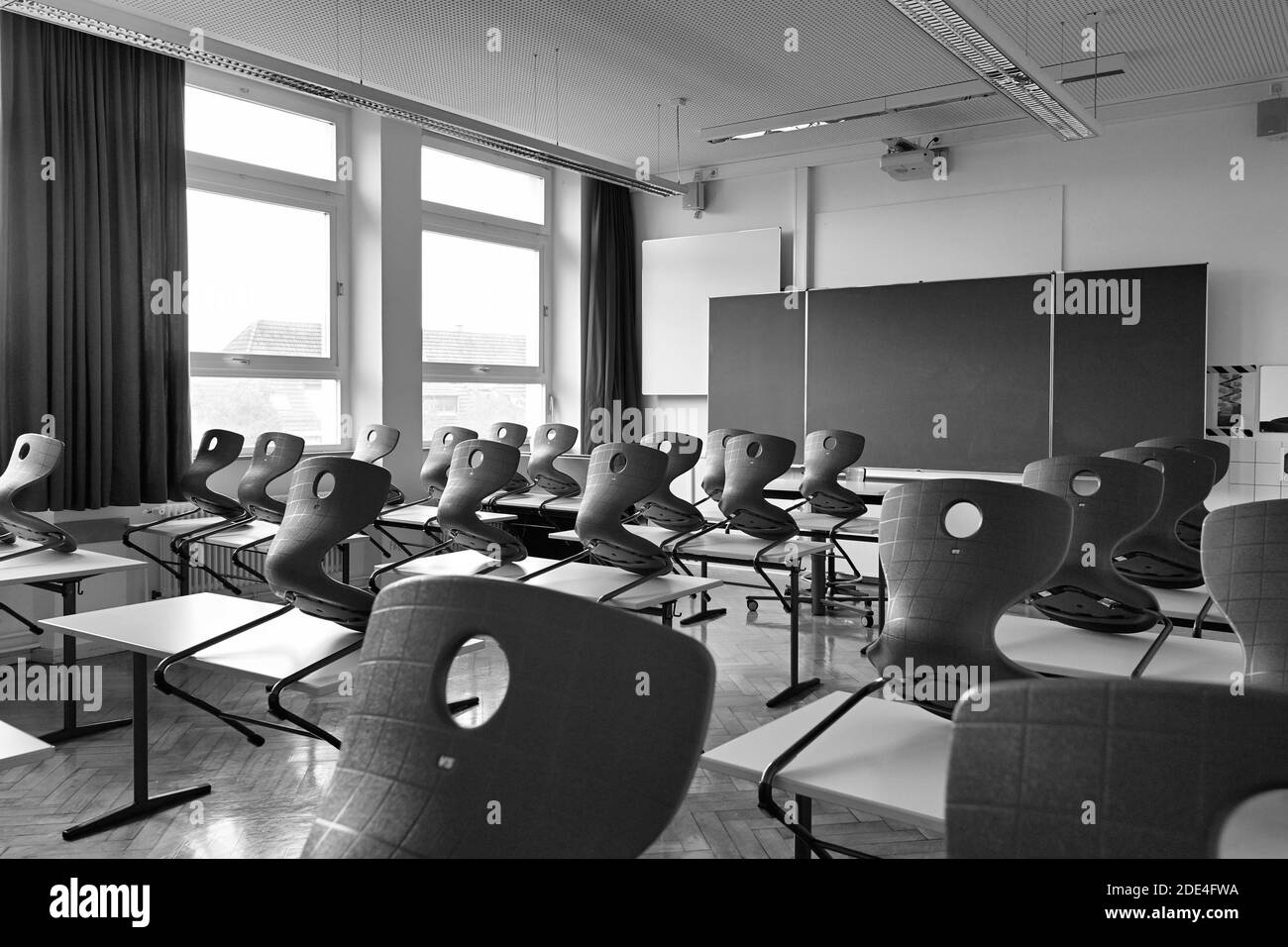 Leeres Klassenzimmer, Deutschland Stockfoto