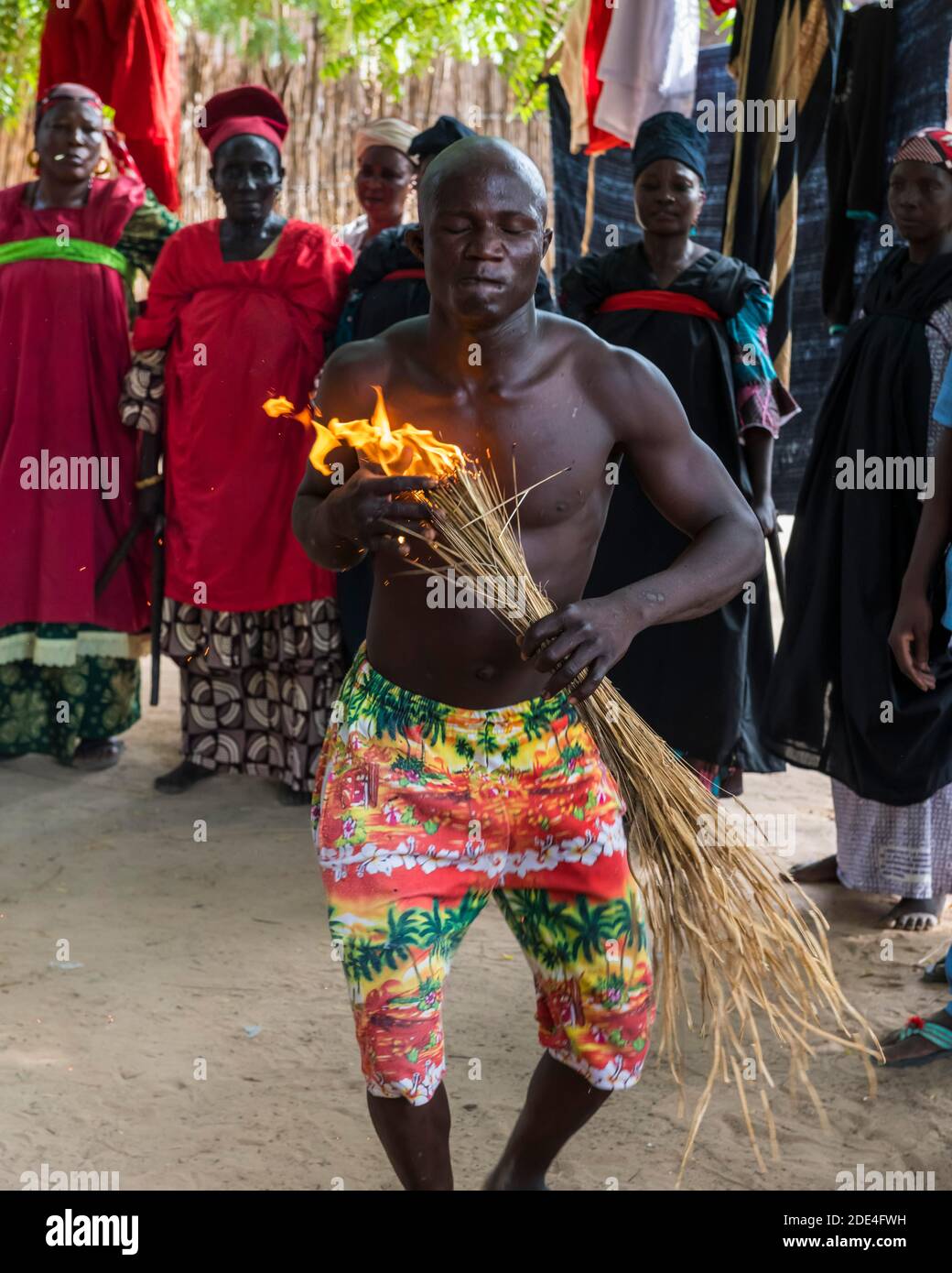 Voodoo Zeremonie in Dogondoutchi, Niger Stockfoto