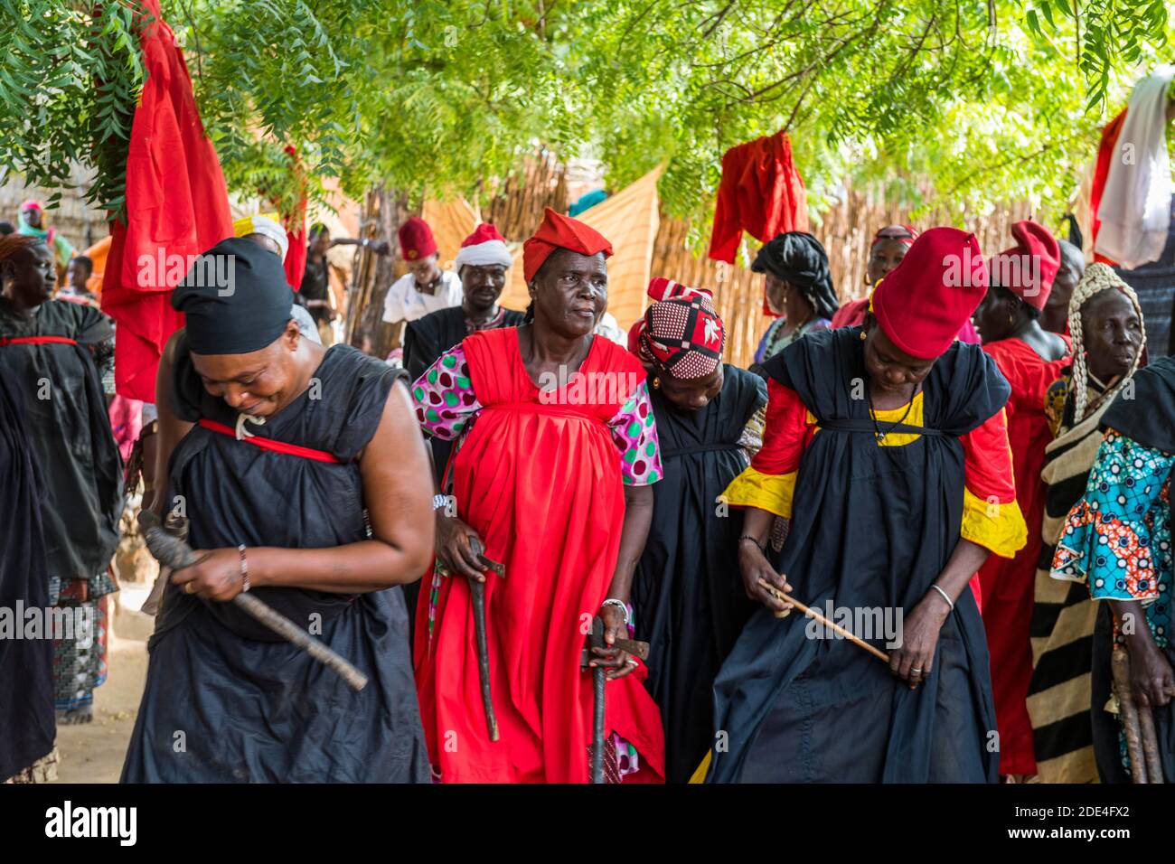 Voodoo Zeremonie in Dogondoutchi, Niger Stockfoto