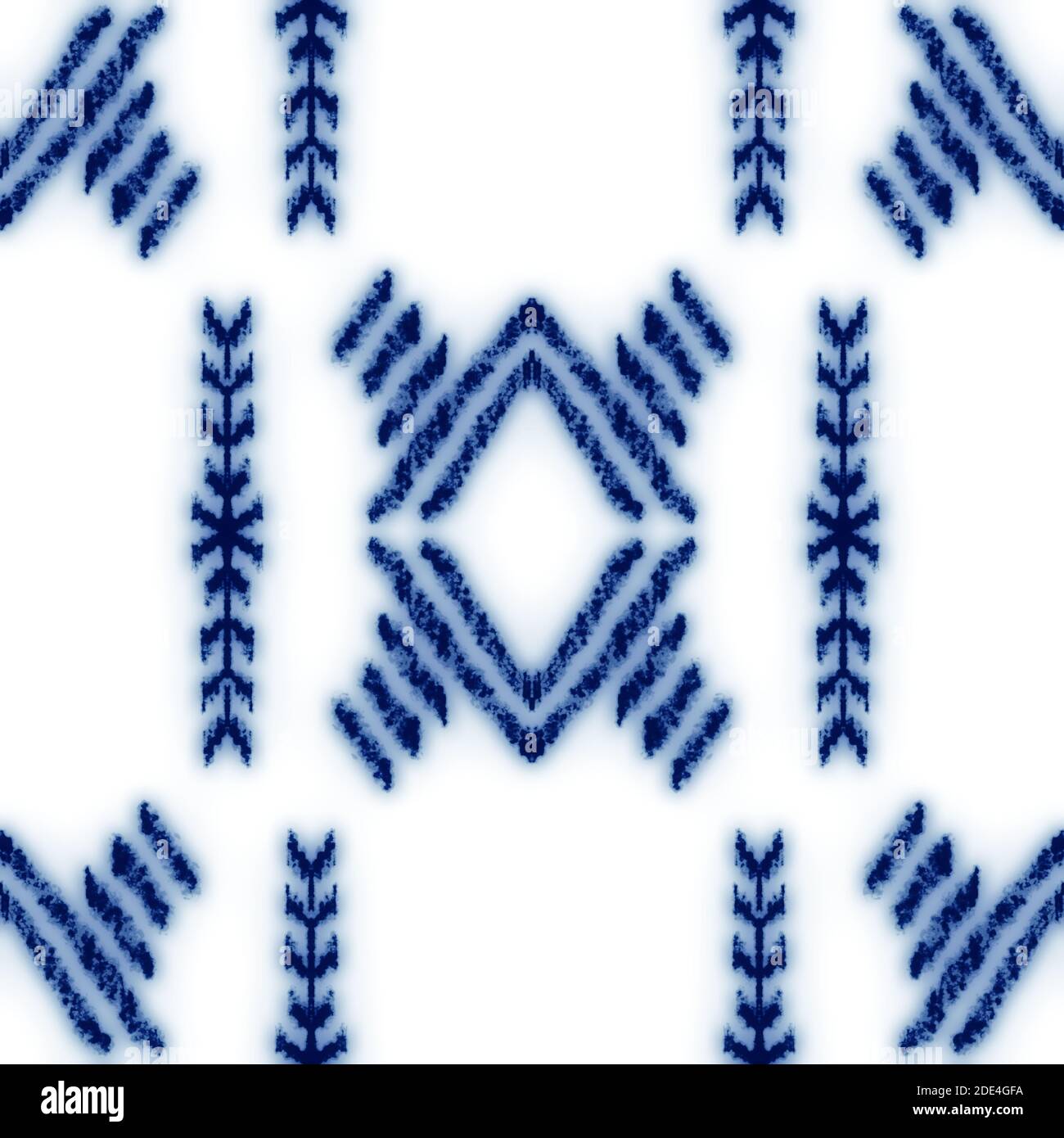 Nahtloses klassisches blau-weißes Keramik-Design Stockfoto