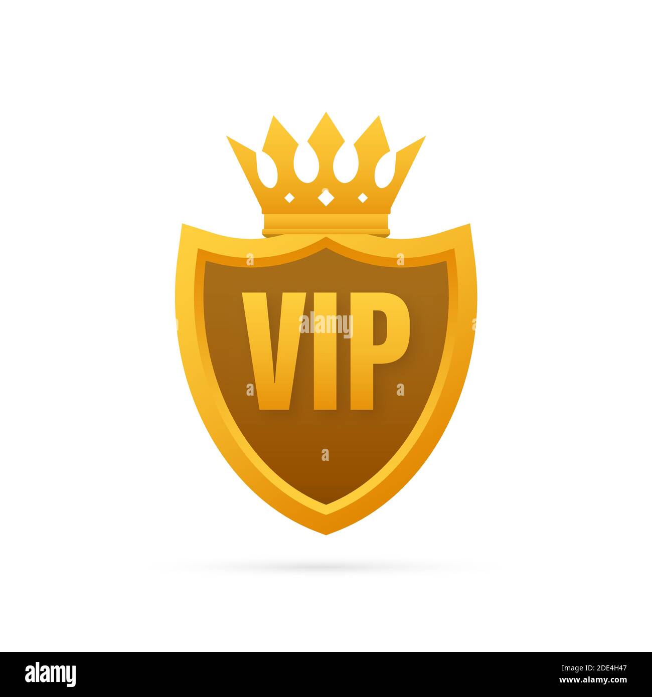 VIP-Label auf schwarzem Hintergrund. Vektorgrafik. Stock Vektor