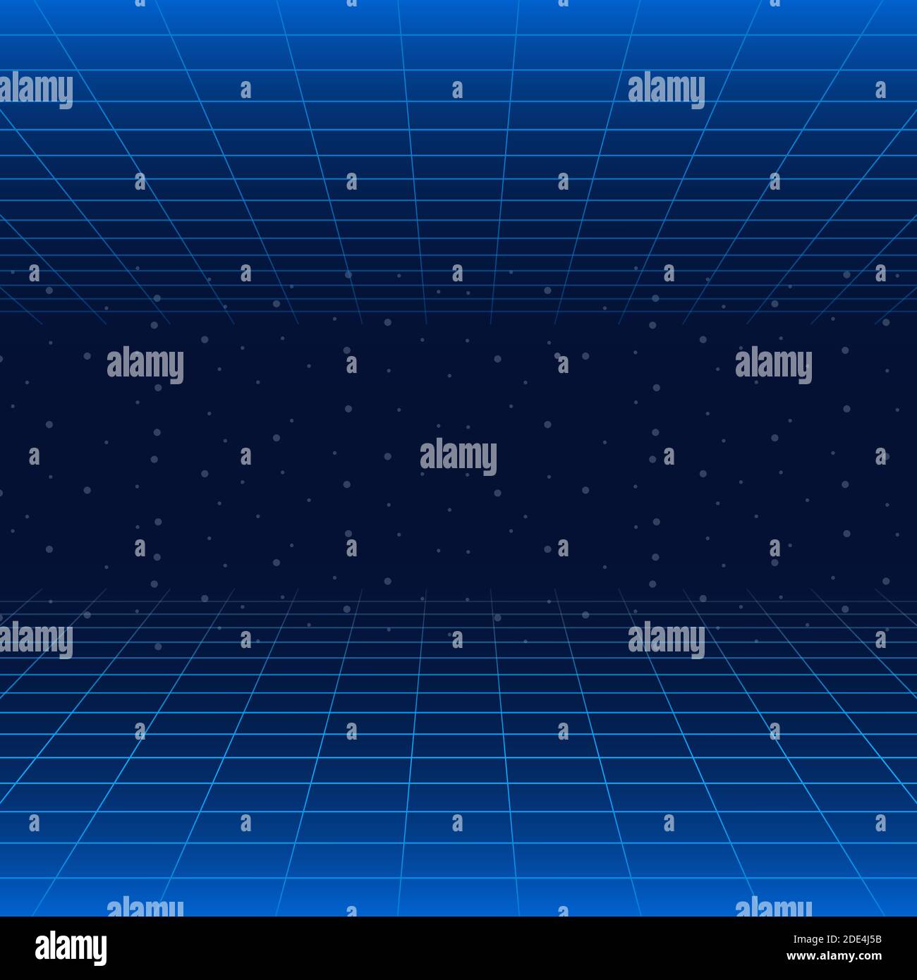 Futuristische Landschaft mit Stil Laser Raster. Neon Retrowave. Vector lieferbar Abbildung. Stock Vektor
