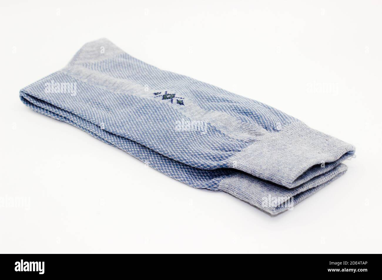 Ein Bild von Baumwollsocken isoliert auf weißem Hintergrund Stockfoto