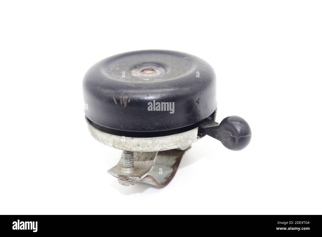 Ein Bild von Fahrradglocke isoliert auf weißem Hintergrund Stockfoto