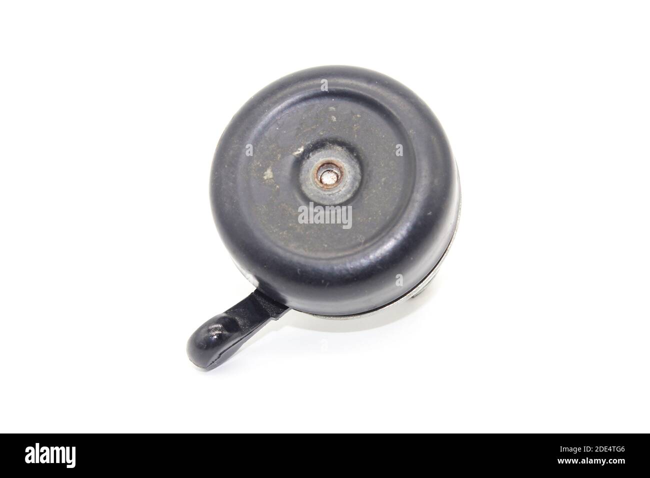 Ein Bild von Fahrradglocke isoliert auf weißem Hintergrund Stockfoto