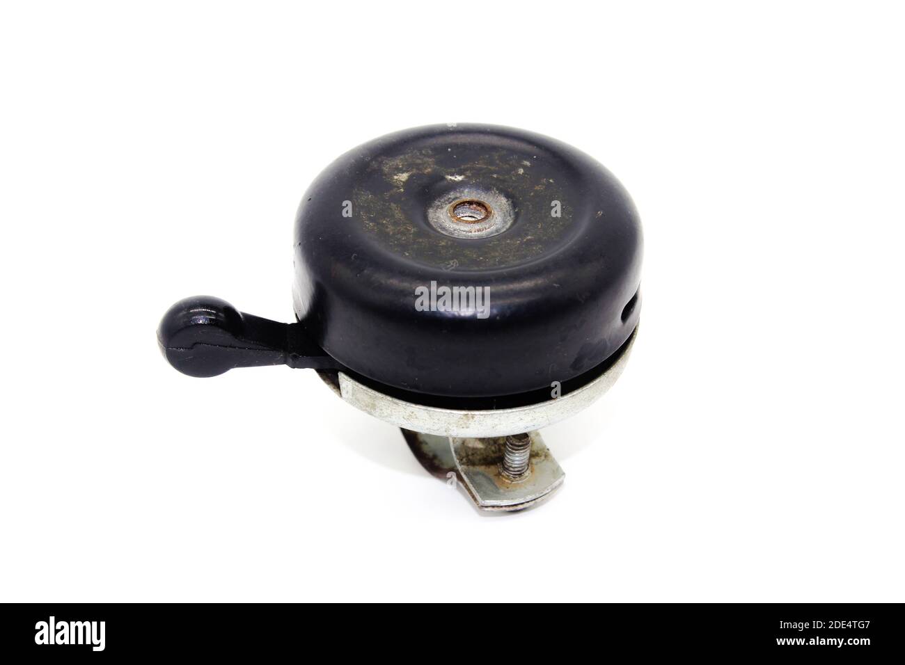 Ein Bild von Fahrradglocke isoliert auf weißem Hintergrund Stockfoto