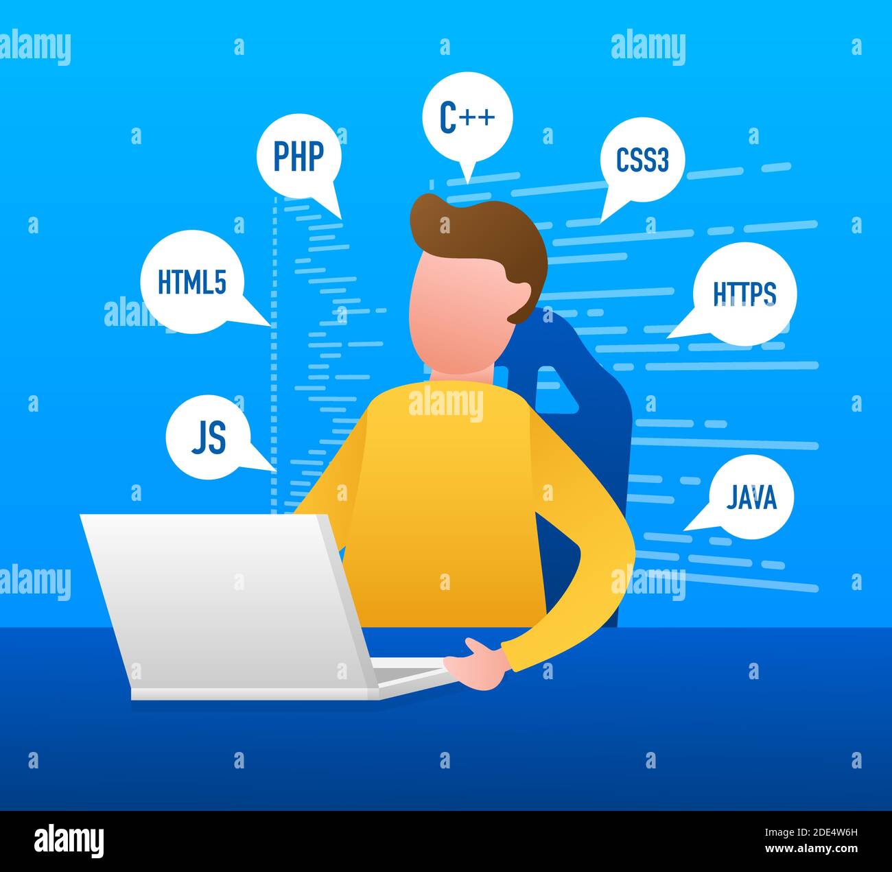 Digitale Java code Text. Computer Software coding Vektor Konzept. Programmierung Programmierung script Java, digitales Programm Code auf dem Bildschirm Abbildung. Vektor Stock Vektor