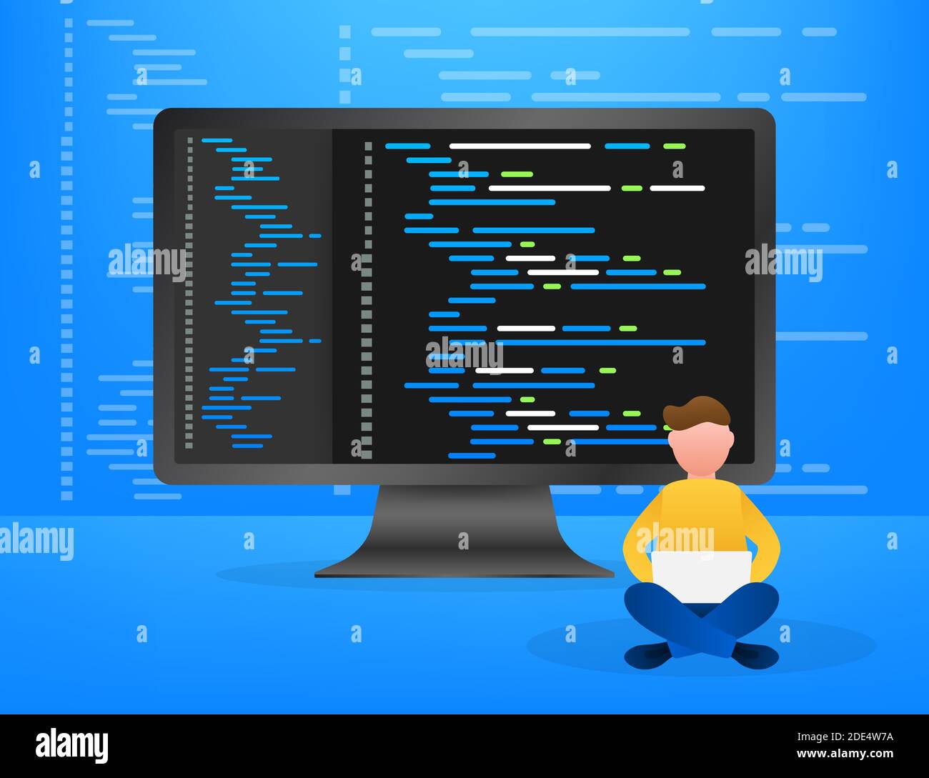 Digitale Java code Text. Computer Software coding Vektor Konzept. Programmierung Programmierung script Java, digitales Programm Code auf dem Bildschirm Abbildung. Vektor Stock Vektor