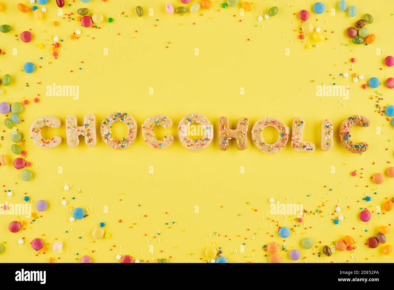 Chocoholic Cookie Wort Stockfoto