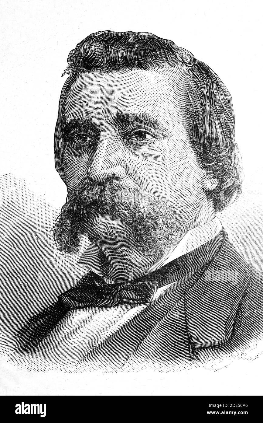 John Alexander Logan. Vereinigte Staaten Senator aus Illinois. 1826-1886. Antikes Illustratiom. 1884. Stockfoto