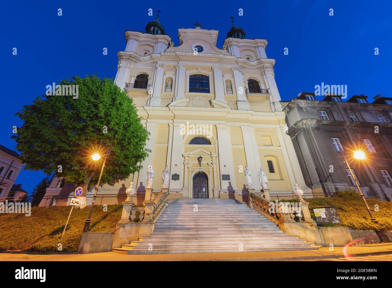 Altstadt von Przemysl am Abend. Przemysl, Subcarpathia, Polen. Stockfoto