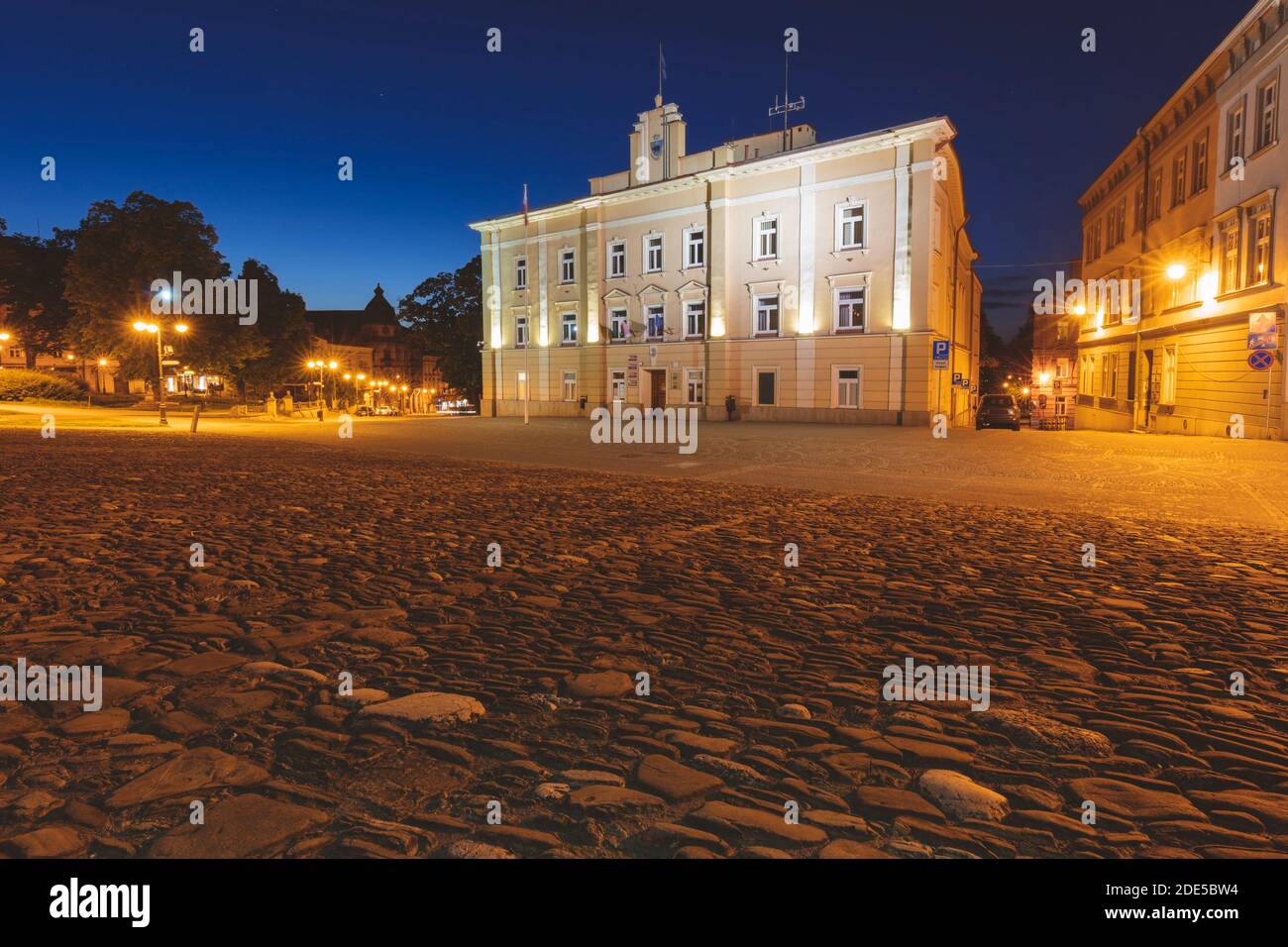 Przemysl Rathaus. Przemysl, Subcarpathia, Polen. Stockfoto